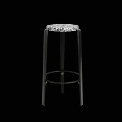 TipToe BIG LOU Skammel Genanvendt Plastik Sort/Graphite Black
