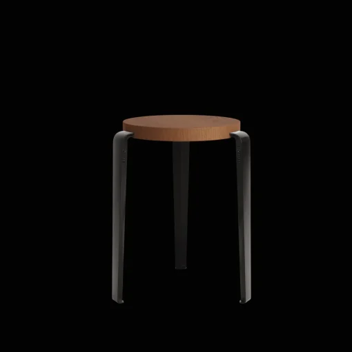 TipToe LOU Skammel Farvet Egetrá/Graphite Black