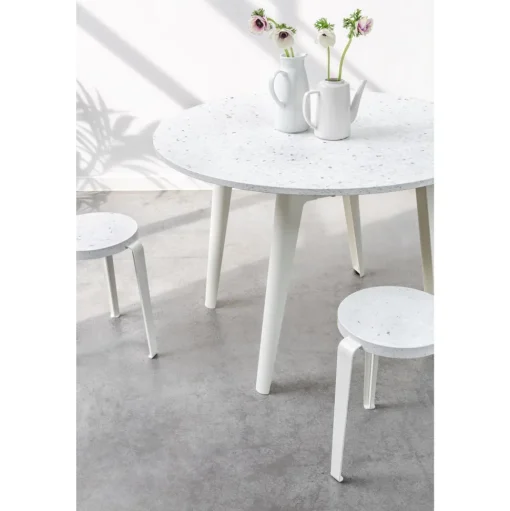 TipToe LOU Skammel Farvet Egetrá/Cloudy White