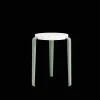 TipToe LOU Skammel Genanvendt Plastik Hvid/Eucalyptus Grey