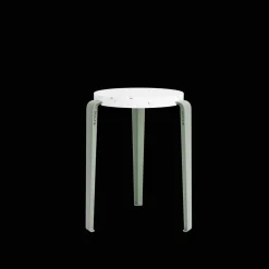 TipToe LOU Skammel Genanvendt Plastik Hvid/Eucalyptus Grey