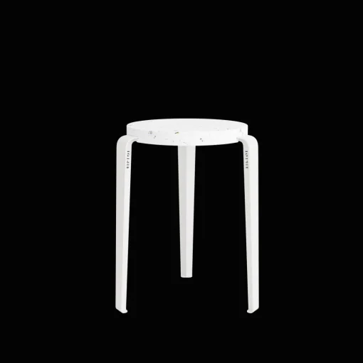 TipToe LOU Skammel Genanvendt Plastik Hvid/Cloudy White