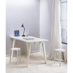TipToe LOU Skammel Genanvendt Plastik Hvid/Cloudy White