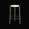 TipToe MI LOU Skammel Genanvendt Plastik Hvid/Rosemary Green