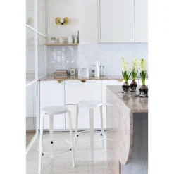 TipToe MI LOU Skammel Genanvendt Plastik Hvid/Rosemary Green