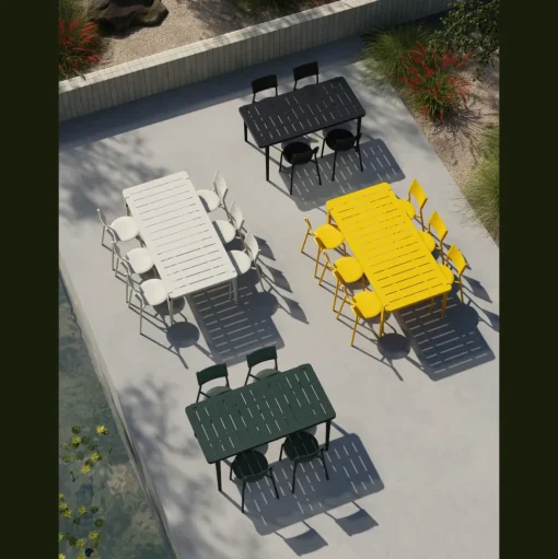 TipToe Midi Udendørs Bord 160 x 80 cm Sun Yellow