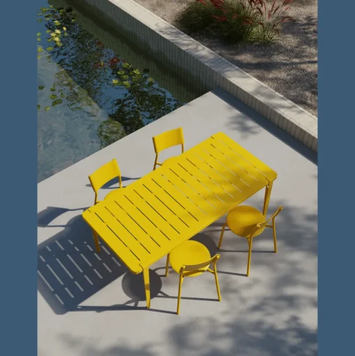 TipToe Midi Udendørs Bord 160 x 80 cm Sun Yellow