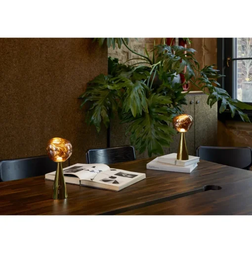 Tom Dixon Melt Transportabel Bordlampe Guld