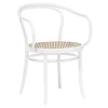 TON No 30 Spisebordsstol Rattan/Hvid