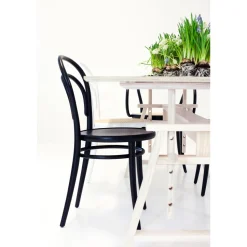 TON No 14 Spisebordsstol Rattan/Kaffe