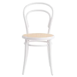 TON No 14 Spisebordsstol Rattan/Hvid