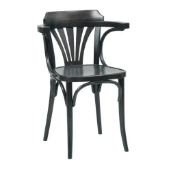 TON No 24 Spisebordsstol Sort
