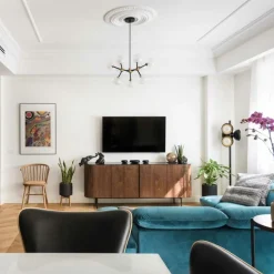 TOOY Nabila 552.19 Pendel Mat Sort/Sort Krom med Røget Glas