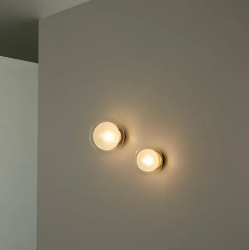 TOOY Nabila 552.41 Vág/Loftlampe Mat Sort/Børstet Messing med Klar Glas