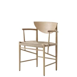 &Tradition Drawn HM4 Spisebordsstol med Armlán Olieret Eg
