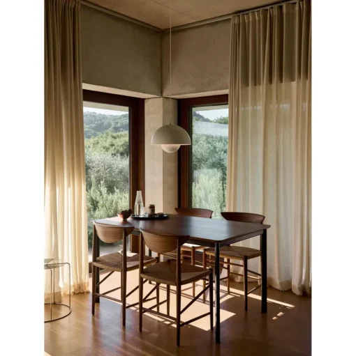 &Tradition Drip HW115 Spisebord L143 Sort/Lakeret Valnød