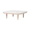 &Tradition Fly SC4 Sofabord Hvid Olieret Eg/Bianco Carrara Marmor