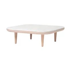 &Tradition Fly SC4 Sofabord Hvid Olieret Eg/Bianco Carrara Marmor
