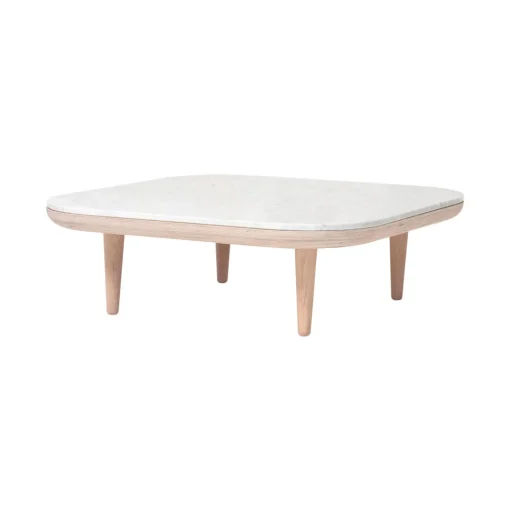 &Tradition Fly SC4 Sofabord Hvid Olieret Eg/Bianco Carrara Marmor