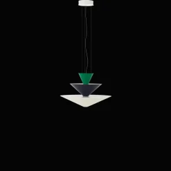 &Tradition Gio LN14 PendelØ60 Signal Green/Deep Blue/Ecru White