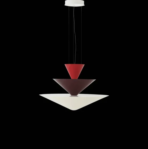 &Tradition Gio LN15 PendelØ92 Vermilion Red/Dark Burgundy/Ecru White