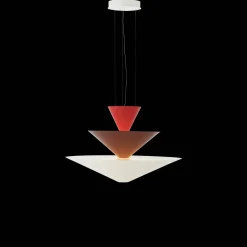 &Tradition Gio LN15 PendelØ92 Vermilion Red/Dark Burgundy/Ecru White