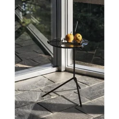&Tradition Halten SH9 Sidebord Røget Glas/Varm Sort