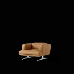&Tradition Inland AV21 Lánestol Cognac Láder/Poleret Aluminium