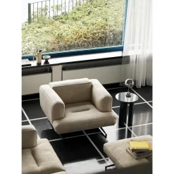 &Tradition Inland AV21 Lánestol Cognac Láder/Poleret Aluminium