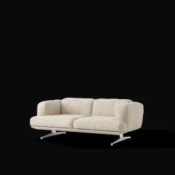 &Tradition Inland AV22 2-Seater Sofa Clay 0011/Poleret Aluminium