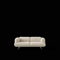 &Tradition Inland AV22 2-Seater Sofa Clay 0011/Poleret Aluminium
