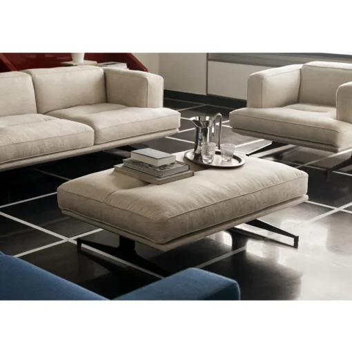 &Tradition Inland AV22 2-Seater Sofa Clay 0011/Poleret Aluminium