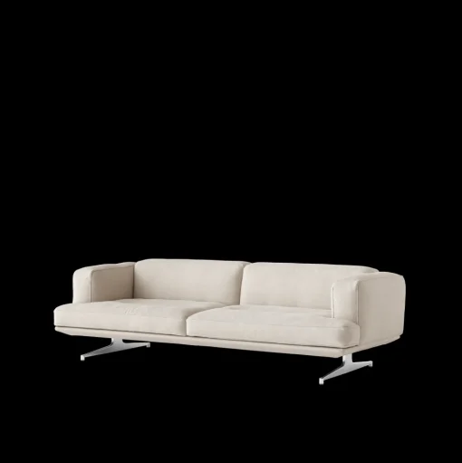 &Tradition Inland AV23 Sofa 3-Personers Clay 0011/Poleret Aluminium