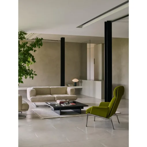 &Tradition Inland AV23 Sofa 3-Personers Clay 0011/Poleret Aluminium