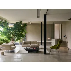 &Tradition Inland AV23 Sofa 3-Personers Clay 0011/Poleret Aluminium