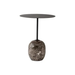 &Tradition Lato LN8 Sofabord Varm Sort/Emparador Marmor