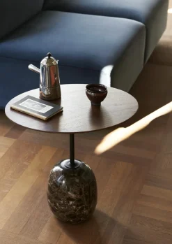 &Tradition Lato LN8 Sofabord Varm Sort/Emparador Marmor