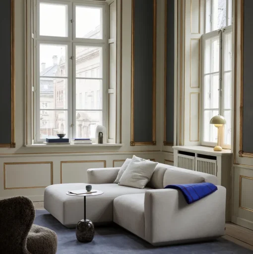 &Tradition Lato LN8 Sofabord Varm Sort/Emparador Marmor