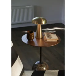 &Tradition Lato LN8 Sofabord Lakeret Valnød/Emparador Marmor