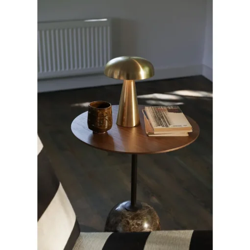 &Tradition Lato LN8 Sofabord Lakeret Valnød/Emparador Marmor