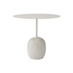&Tradition Lato LN9 Sofabord Oval Elfenbens Hvid/Crema Diva Marmor