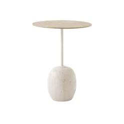 &Tradition Lato LN8 Sofabord Lakeret Eg/Crema Diva Marmor