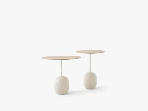 &Tradition Lato LN8 Sofabord Lakeret Eg/Crema Diva Marmor