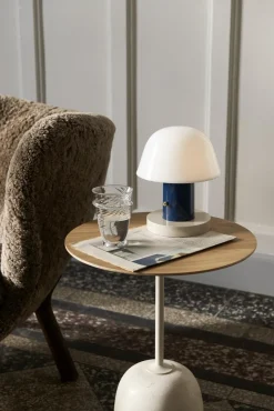 &Tradition Lato LN8 Sofabord Lakeret Eg/Crema Diva Marmor