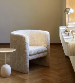 &Tradition Lato LN8 Sofabord Lakeret Eg/Crema Diva Marmor
