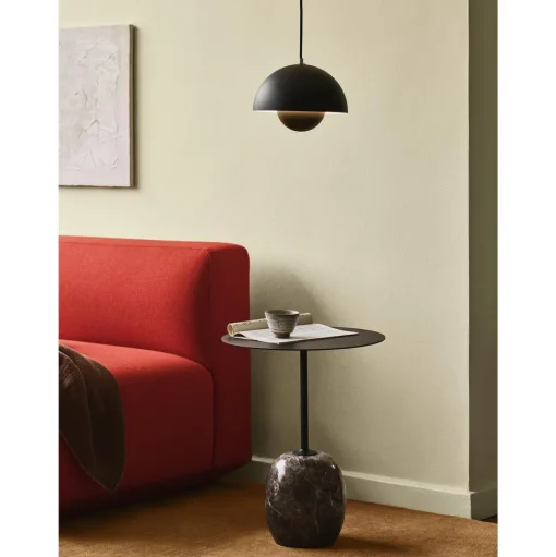 &Tradition Lato LN8 Sofabord Lakeret Eg/Crema Diva Marmor