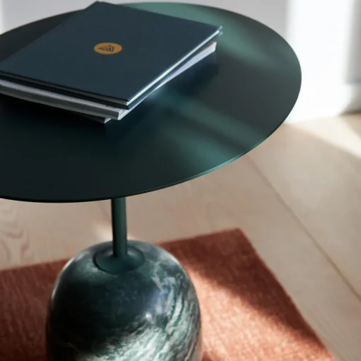 &Tradition Lato LN9 Sofabord Oval Deep Green/Verde Alpi Marmor