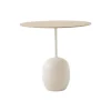 &Tradition Lato LN9 Sofabord Oval Lakeret Eg/Crema Diva Marmor