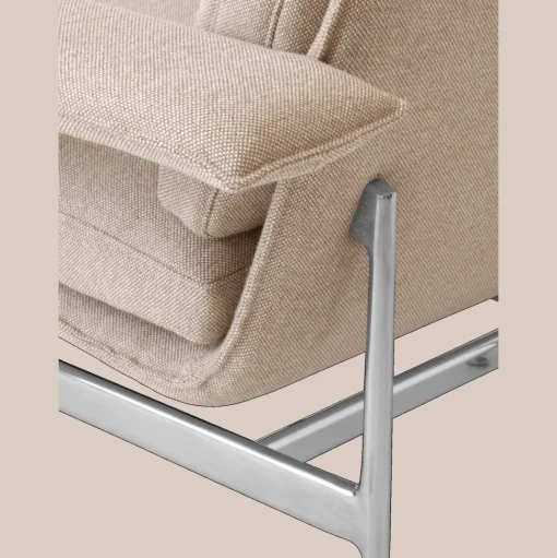 &Tradition Meantime AV29 Lánestol Sofa Poleret Aluminium/Hallingdal 0220