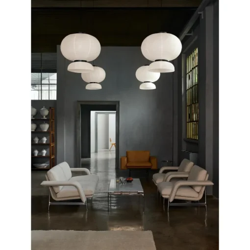 &Tradition Meantime AV31 3-Personers Sofa Poleret Aluminium/Ecriture 0210